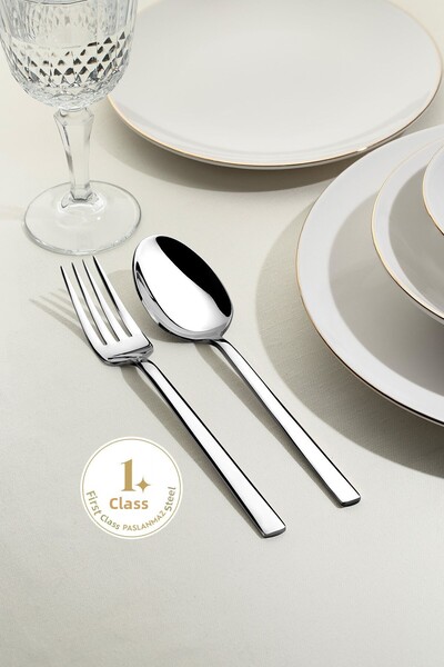 Nehir Dalyan Sade 12-Person 60-Piece Boxed Cutlery Set