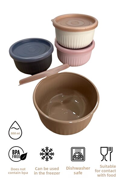 EVLE Vipahmet Set of 4 Vacuum Storage Containers - 0.30 Lt