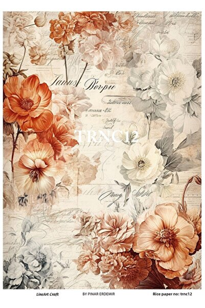 LİNEART ورق ديكوباج نحاسي رقم: TRNC12