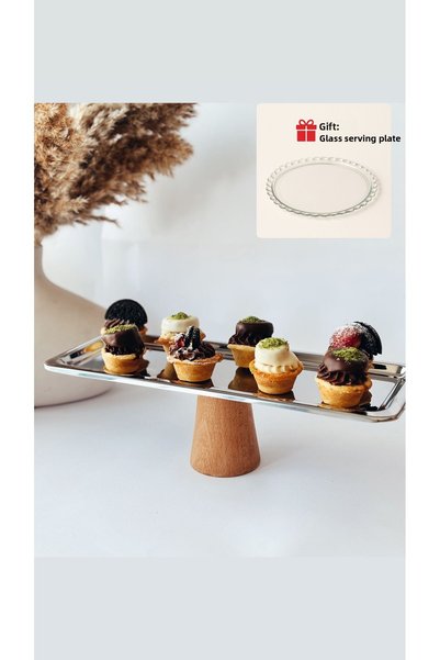 Madas Desıgn Cake Stand, Presentation, Cake Serving, Plate, Cookie Dish, Cookie Dish (Glass Serving Plate Gift)