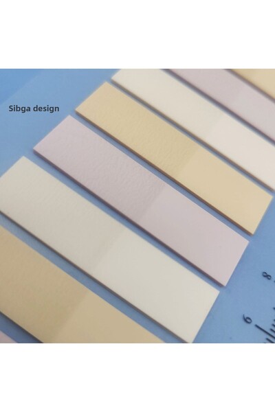 sibga tasarım Transparent Colored Post-It Note Paper - 200 Sheets Bookmark Sticker