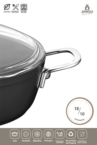 Amboss Milena 5 Piece Fireproof Non-Stick Titanium Coated 26 cm Cookware Set