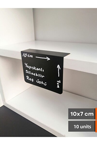 Şeffaf Etiket 10 τεμάχια PVC Μαύρη Πινακίδα Μαύρο Ετικέτα Προϊόντος Α7 10x7 ε...