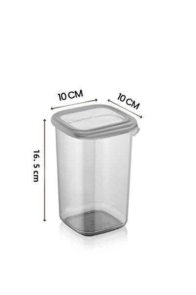 Kitchen Life Modernity Square Food Storage Container Set of 24 with Labels (1750ml x6 - 1200ml x6 - 450ml x12) Microwave