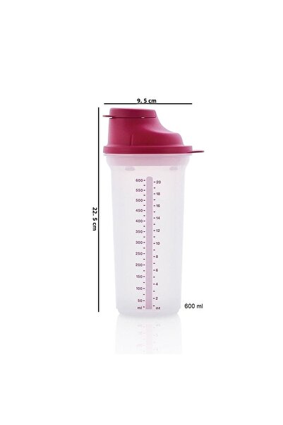 Tupperware Şek Şek 600 Ml Pink Whisk Mixer Shaker