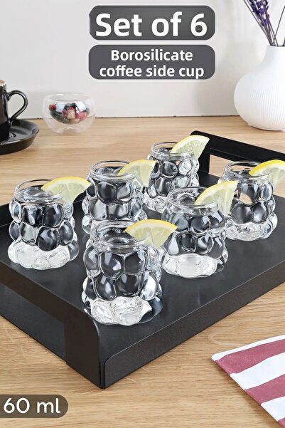 ÇARŞIMSEPETTE Bead Shape Heat Resistant Borosilicate Glass | Coffee and Prese...
