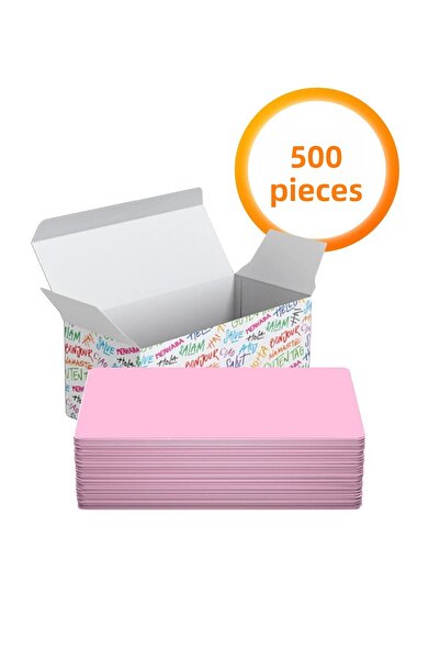 Copyder 500 de bucăți de cărți de notițe roz fără imprimare - cutie neagră mu...
