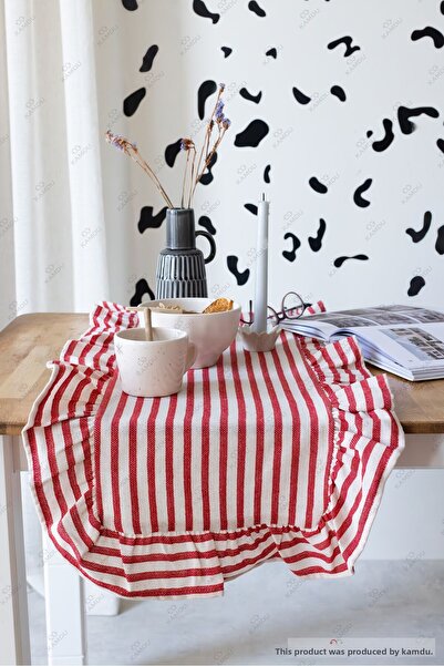 lemsel 40x125 سم خمر كشكش الكتان القطن عداء