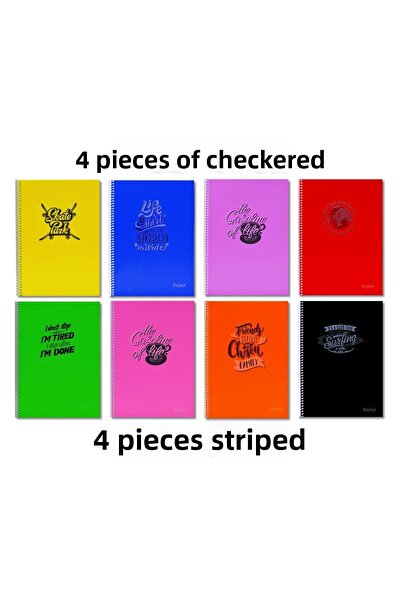 SİM Тетрадка Sim Enjoy A4 120 листа с пластмасова корица, спирала, 4 квадрата...