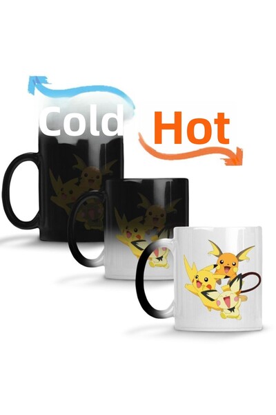 Baskı Dükkanı كوب بورسلين من رايتشو بوكيمون جو بيكاتشو كوب سحري
