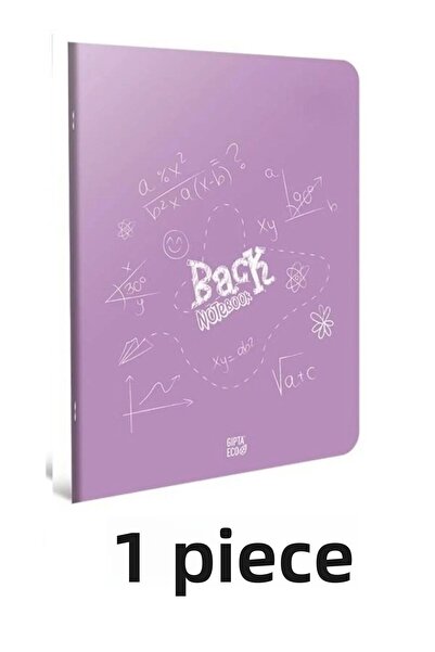 tüftürük جيبتا دفتر بغلاف بلاستيكي بخياطة السرج الخلفي مقاس A4 40 ورقة مبطنة