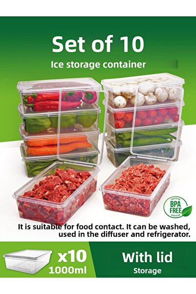 Birdoludukkan Microwavable Storage Container for Deep Freezer with 10 Leak Pr...