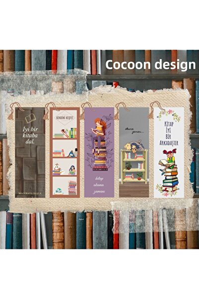 Kozalak Tasarım مجموعة من 5 إشارات مرجعية