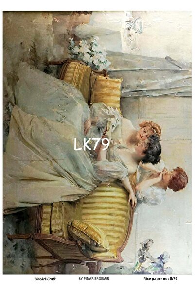LİNEART Lineart Brass Decopage Paper No:Lk79- 29X42Cm
