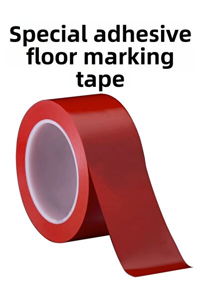 Balkan Bandă adezivă specială pentru marcare a podelei 50 mm X 30 m Bandă roșie pentru podea