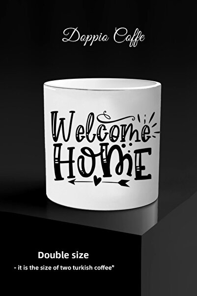 yhfoto كوب بدون مقبض بتصميم ثنائي الاتجاه - ويلكم هوم *dc322