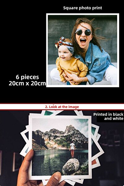 Bytwo 6 BUCĂȚI 20X20 IMPRIMARE FOTO - IMPRIMARE FOTO PĂTRAT