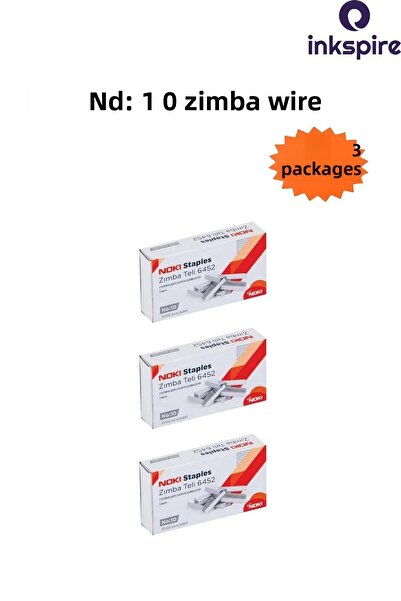 inkspire 3 عبوات من أسلاك التيلة البيضاء - 1000 قطعة صغيرة الحجم باللون الرما...