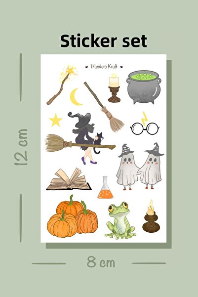 Handeto Kraft Set de autocolante Harry Potter de Halloween, autocolant, album...