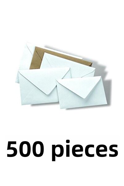 Oyal 500 Plicuri Albe pentru Invitatie - 13x18 Cm, ​​70 Gr