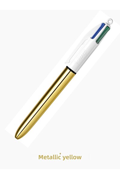Bic BİC 4 COLOR SHİNE METALLIC BODY NON-COMPOSABLE PEN 1.0 mm YELLOW