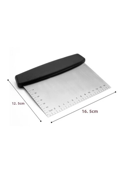 Choice قطعة واحدة سوداء من الفولاذ المقاوم للصدأ، مكشطة خبز، عجينة بيتزا، دقي...