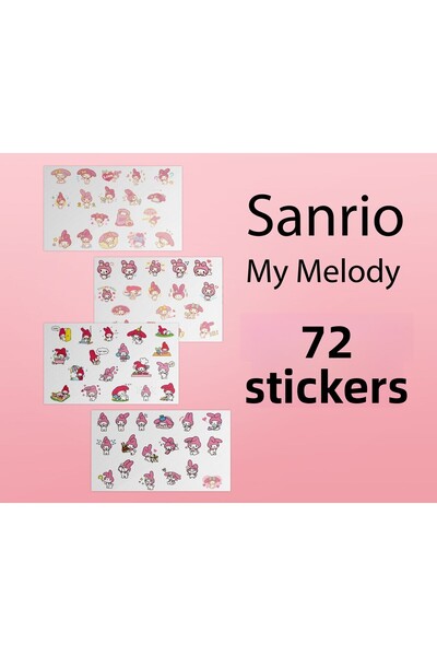 Akumastik Autocolant Sanrio My Melody - 72 de bucăți autocolante - Hello Kitty