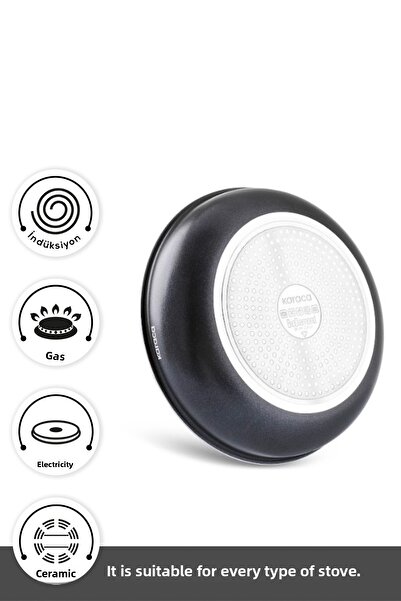 Karaca Biodiamond Easy Clip Detachable Handle Induction Base 12-Piece Cookware / Skillet Set