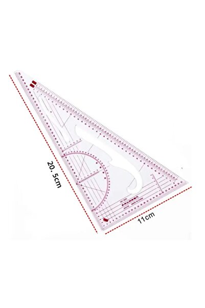 BGA Riglă de cusut franceză riglă de design de modă franceză set de riglă de desen set de 4 buc