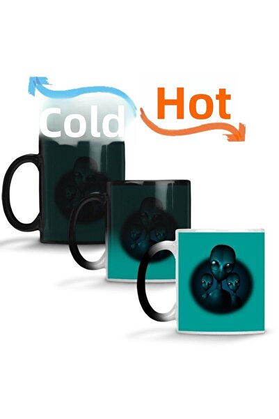 Baskı Dükkanı كوب الكوب السحري من Alien Alien من البورسلين