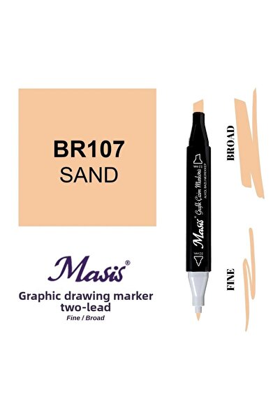 Masis Twin Double Ended Marker Pen 107 Sand