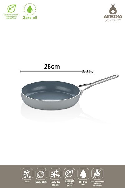 Amboss Sera Nova Fireproof Non-Stick Ceramic Pan 28 cm – Gray