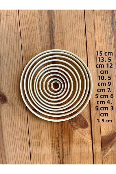 Volala 10 قوالب طين سيراميك مستديرة