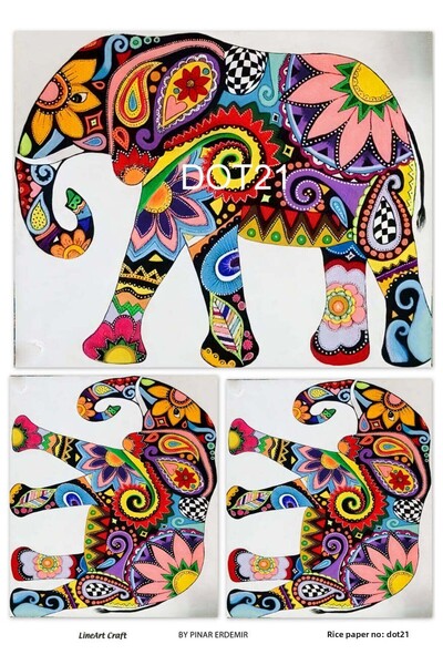 LİNEART ورق ديكوباج نحاسي Lineart رقم: DOT21