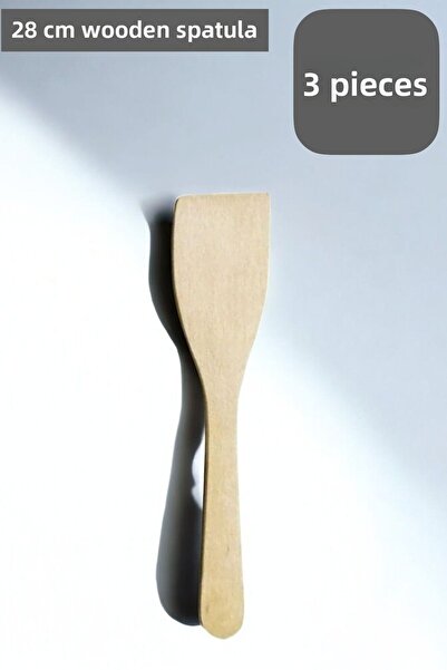 CocoVia (3 قطع) ملاعق خشبية مقاس 28 سم |   ملعقة تقديم وطبخ