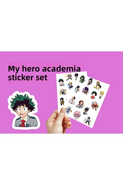 Akumastik Set de autocolante My Hero Academia 3,5 cm - Set de autocolante Anime