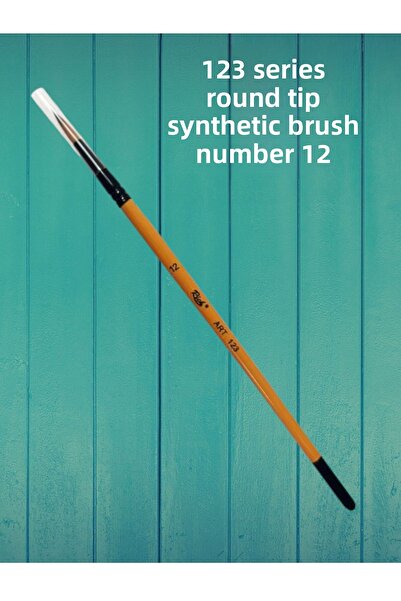 SEYFİKİRTASİYE Number 12 Series 123 Στρογγυλή βούρτσα μύτης Συνθετική τρίχα