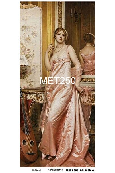 LİNEART Lineart Brass Decopage Paper 30X66 No:Met250