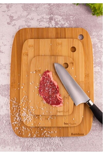 BAMBUMDAN Tedi B5104 3-Piece Cutting Board Set