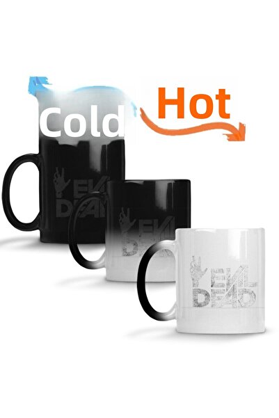 Baskı Dükkanı Evil Dead 02 Magic Mug Cup Porcelain