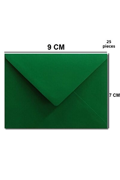 Pera İstanbul 25 ظرفًا صغيرًا بلون الصنوبر الأخضر - 7x9