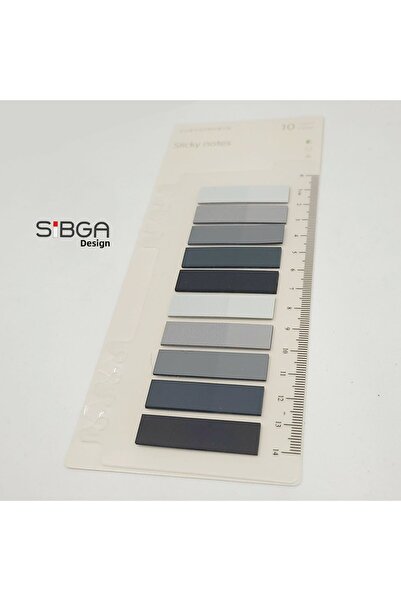 sibga tasarım Transparent Colored Post-It Note Paper - 200 Sheets Bookmark Sticker