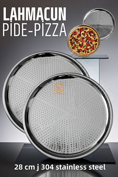Transformacion Lahmacun Pizza Pita Baking Tray 28 cm Set of 2