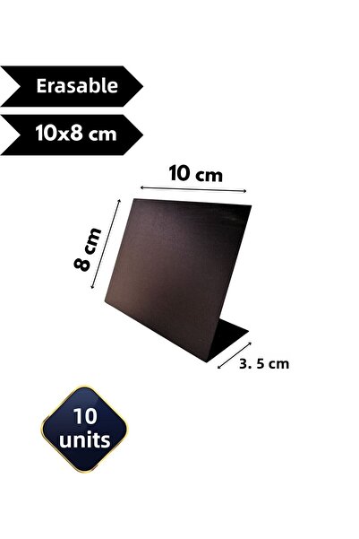 Global Türk Easy Erasable Blackboard Black Label 10X8 cm Decorative Standing ...