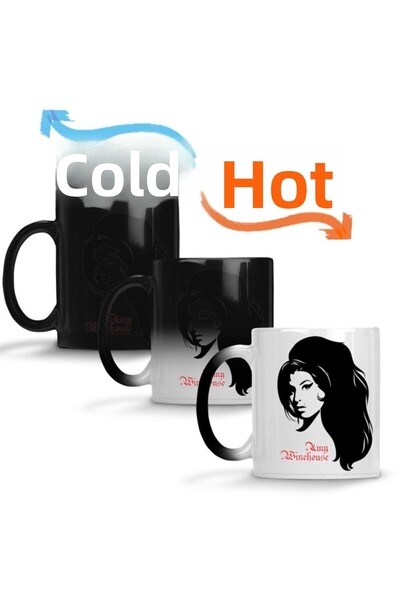 Baskı Dükkanı إيمي واينهاوس 02 كوب سحري من البورسلين الزجاجي