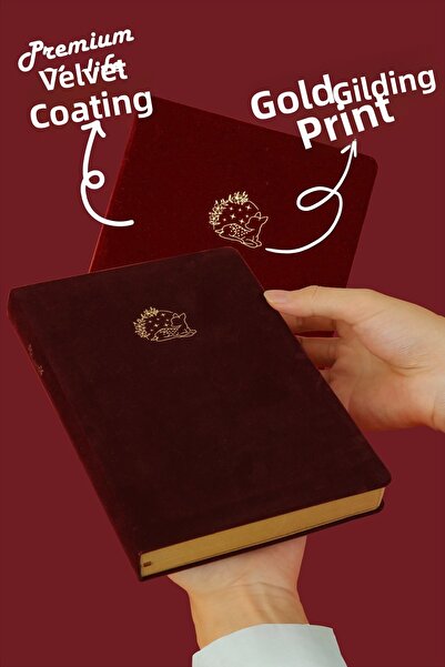 Victoria's Journals Caiet Bujo Kraft din piele intoarsa - frunze A5, 150 gr, ...