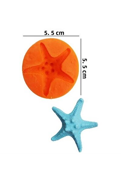 Adana Pasta Malzemeleri HG-076 نجم البحر 2 قالب سيليكون 5.5 × 5.5 سم