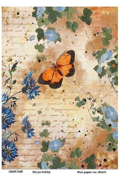 LİNEART ورق ديكوباج نحاسي مقاس 29 × 42 سم - رقم: DHE31