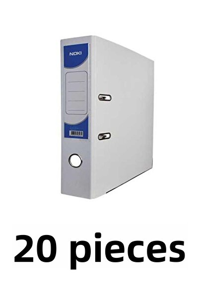 Noki 20 مجلدًا بلاستيكيًا أبيضًا واسعًا
