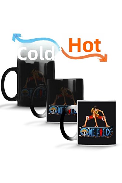 Baskı Dükkanı One Piece Luffy Magic Porcelain Mug Cup